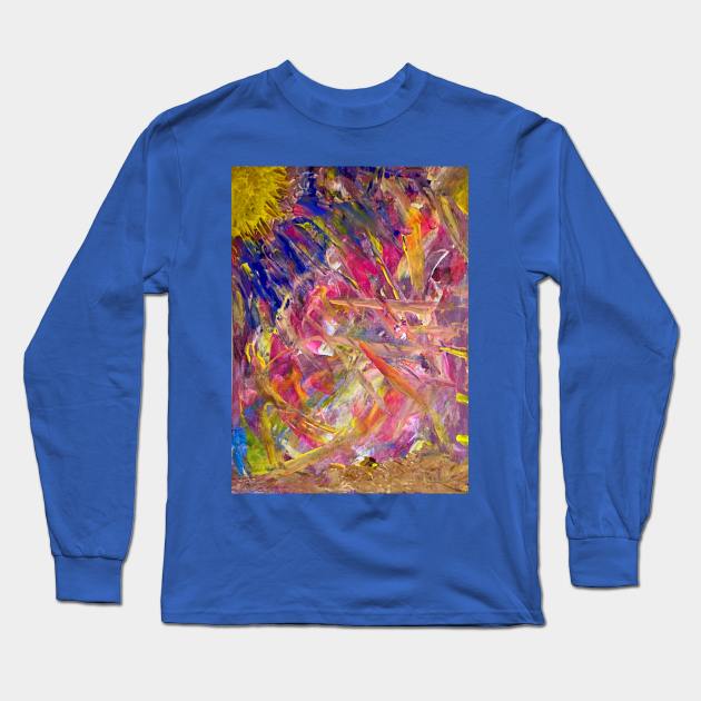 A Day at the Beach Long Sleeve T-Shirt by Shaky Ruthie's Art from the Heart